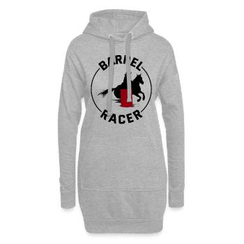 Barrel Racer Rodeo Racing Reiten Reiten Rennen - Hoodie-Kleid - Grau meliert - Vorne