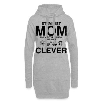 Professorin Steminist Designs für Equality Stem - Hoodie-Kleid - Grau meliert - Vorne