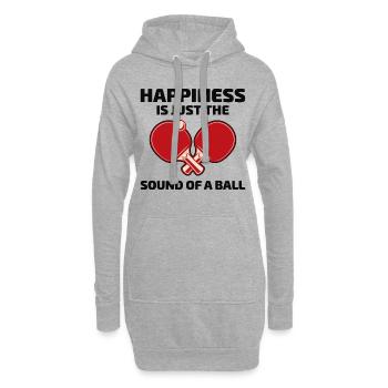 Ping Pong Master Entraîneur de Tennis de Table Paddle Player - Sweat-shirt à capuche long Femme - gris chiné - Devant