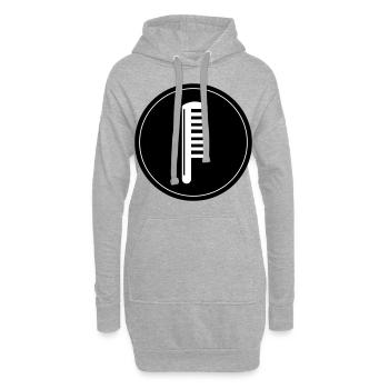 Kamm Friseur Kreis - Hoodie-Kleid - Grau meliert - Vorne