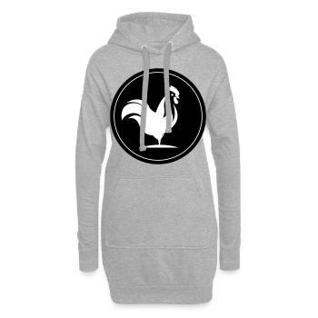 Hahn Animal Circle - Hoodie Dress - heather grey - Front