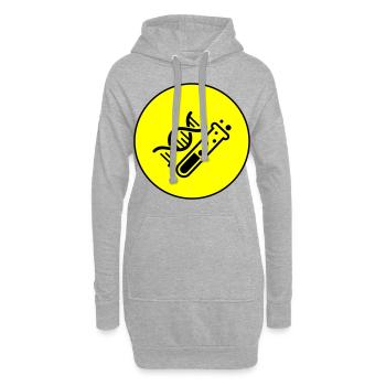 Chimie des éprouvettes - Sweat-shirt à capuche long Femme - gris chiné - Devant