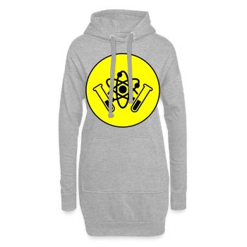 Symbole du tube à essai - Sweat-shirt à capuche long Femme - gris chiné - Devant