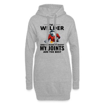 Schweißschweißer Metallbau Eisenarbeiter - Hoodie-Kleid - Grau meliert - Vorne