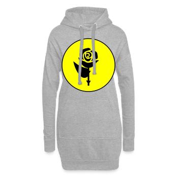 Rose icon Symbol - Hoodie-Kleid - Grau meliert - Vorne