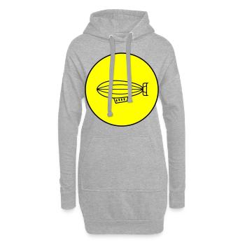 Zeppelin Icon Symbol - Hoodie-Kleid - Grau meliert - Vorne