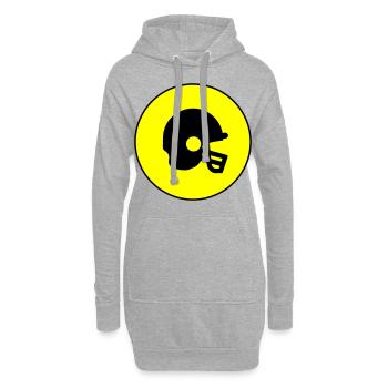 Football Helm icon - Hoodie-Kleid - Grau meliert - Vorne