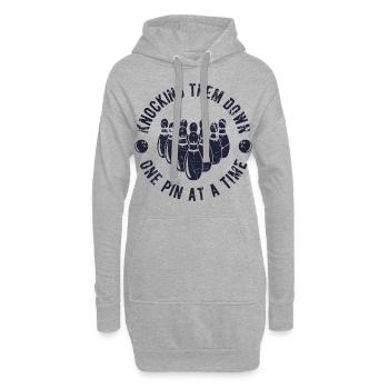 Bowling - Hoodie-Kleid - Grau meliert - Vorne