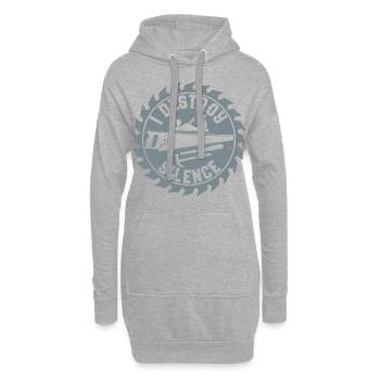 Tischler - Hoodie-Kleid - Grau meliert - Vorne