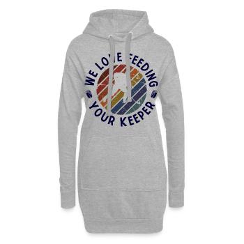 Eishockey - Hoodie-Kleid - Grau meliert - Vorne