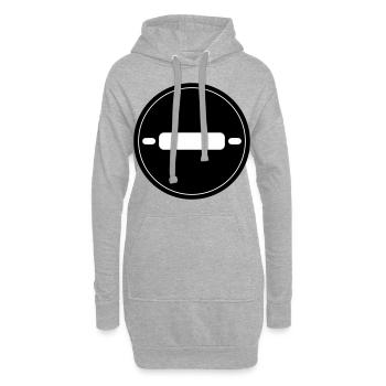 Rouleau de cuisine à pâtisserie - Sweat-shirt à capuche long Femme - gris chiné - Devant