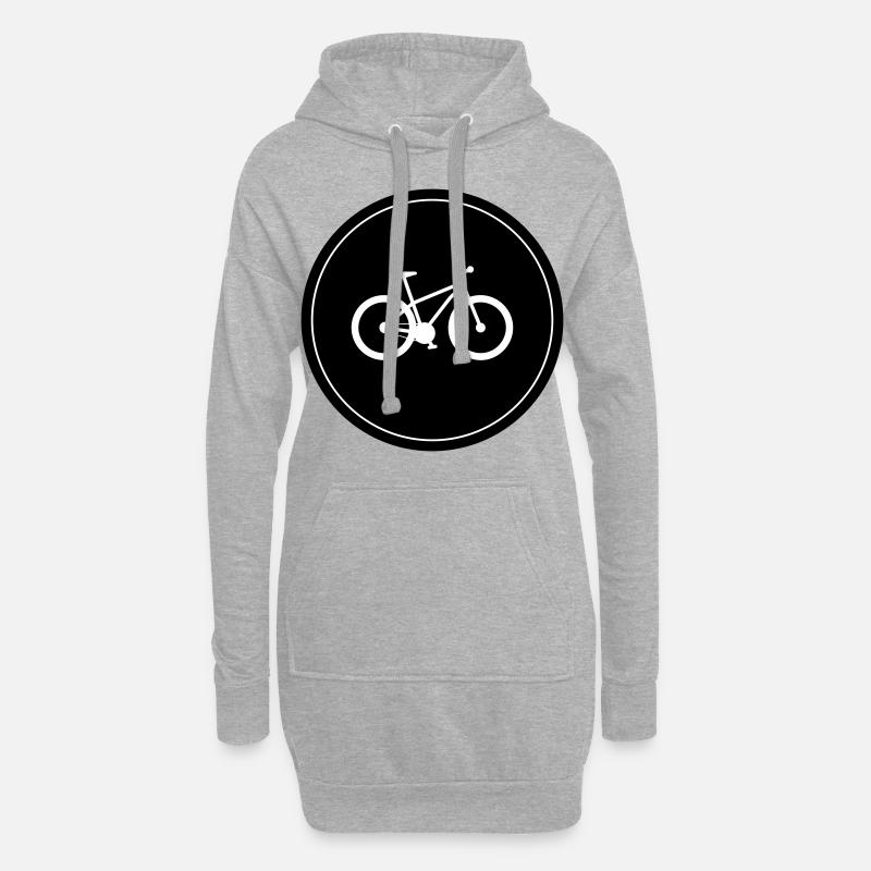 Cyclisme - Sweat-shirt à capuche long Femme - gris chiné