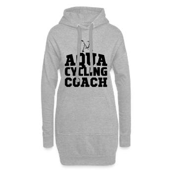 Aqua Cycling Schwimmbad Fitness Training Coach - Hoodie-Kleid - Grau meliert - Vorne