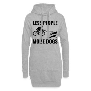 Bikejoring DogScooting Dog Sport Bike Bicycle Ride - Sweat-shirt à capuche long Femme - gris chiné - Devant