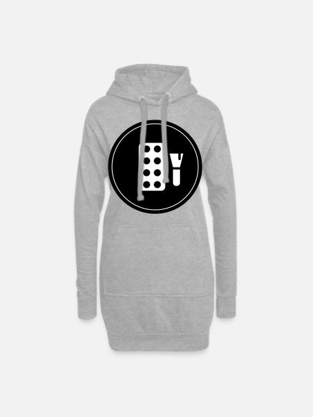 Make Up Cosmetics - Hoodie Dress - heather grey