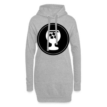 Whisky Icon - Hoodie-Kleid - Grau meliert - Vorne