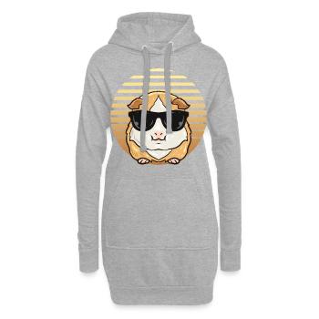 Dictons de cobayes | Animaux de compagnie Cadeau - Sweat-shirt à capuche long Femme - gris chiné - Devant