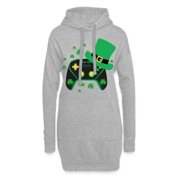 Fröhlichen St Patrick Tag. St. Patrick's Day! - Hoodie-Kleid - Grau meliert - Vorne