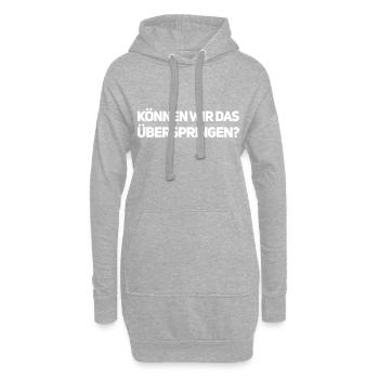 keine Spielchen - Hoodie-Kleid - Grau meliert - Vorne