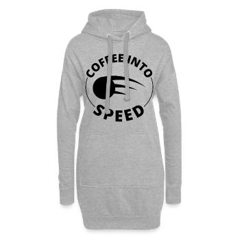 Völkerball Spieler Trainer Team Sport Kaffee - Hoodie-Kleid - Grau meliert - Vorne