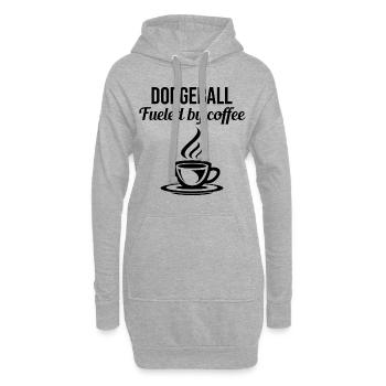 Völkerball Spieler Trainer Team Sport Kaffee Lustig - Hoodie-Kleid - Grau meliert - Vorne