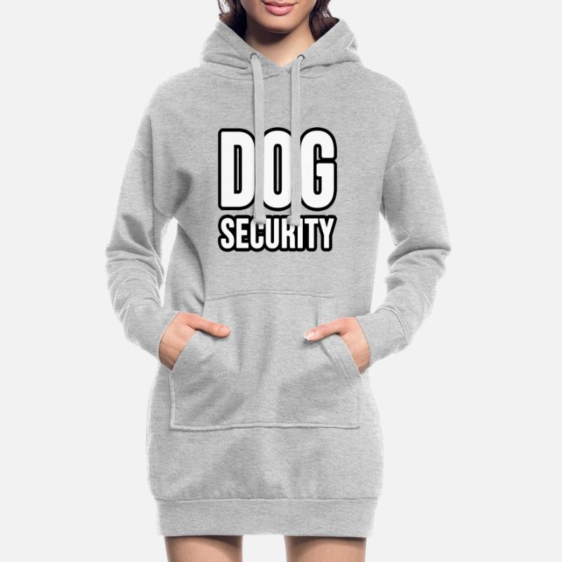 Hunde oder Katzen Security Hoodie-Kleid