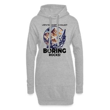 Bergsteiger Fels Sammeln Sammler Geologie - Hoodie-Kleid - Grau meliert - Vorne