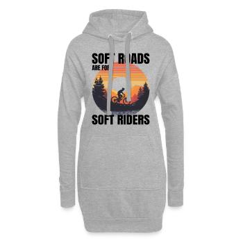 Gravier pittoresque Lever du soleil Routes molles Pas pour nous - Sweat-shirt à capuche long Femme - gris chiné - Devant