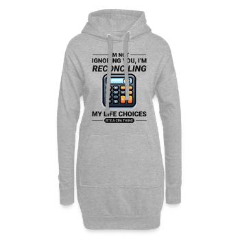 Buchhalter Buchhaltung Buchhaltung Finanzen Lustig - Hoodie-Kleid - Grau meliert - Vorne