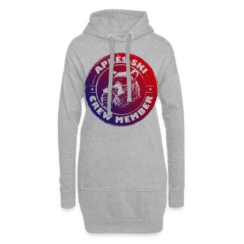 Équipe d’après-ski Bear disant coloré - Sweat-shirt à capuche long Femme - gris chiné - Devant