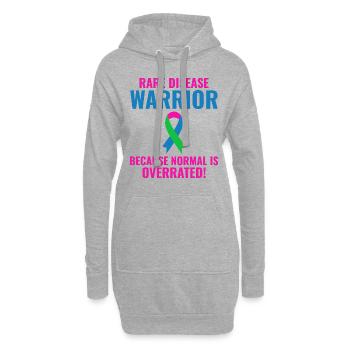 Rare Disease Warrior renforce la sensibilisation - Sweat-shirt à capuche long Femme - gris chiné - Devant