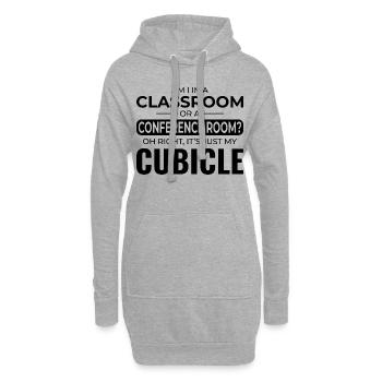 Arbeit Memes Büro-Humor Arbeitsplatz Lustig - Hoodie-Kleid - Grau meliert - Vorne