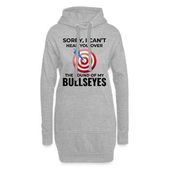 Tir à l’arc Cibles Archer Bullseye Tir Sport - Sweat-shirt à capuche long Femme - gris chiné - Devant