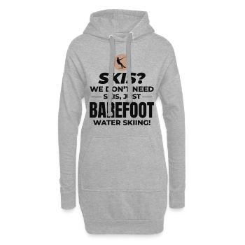 Pieds nus Ski nautique Sports extrêmes Pieds nus - Sweat-shirt à capuche long Femme - gris chiné - Devant