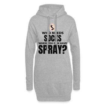 Pieds nus Ski nautique Sports extrêmes Pieds nus - Sweat-shirt à capuche long Femme - gris chiné - Devant