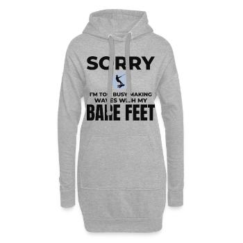 Pieds nus Ski nautique Sports extrêmes Pieds nus - Sweat-shirt à capuche long Femme - gris chiné - Devant