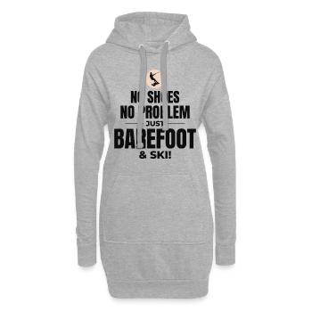 Pieds nus Ski nautique Sports extrêmes Pieds nus - Sweat-shirt à capuche long Femme - gris chiné - Devant