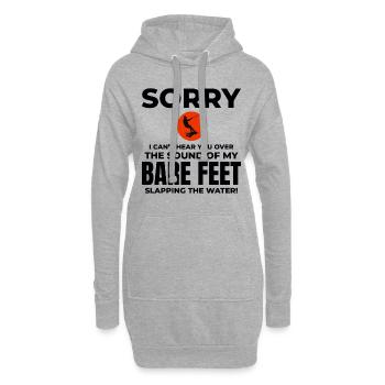 Pieds nus Ski nautique Sports extrêmes Pieds nus - Sweat-shirt à capuche long Femme - gris chiné - Devant