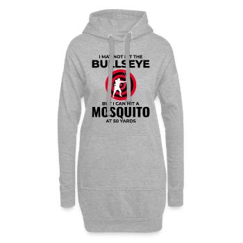 Tir à l’arc Cibles Archer Bullseye Tir Sport - Sweat-shirt à capuche long Femme - gris chiné - Devant