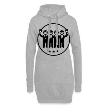 Bräutigam Junggesellenabschied Team - Hoodie-Kleid - Grau meliert - Vorne