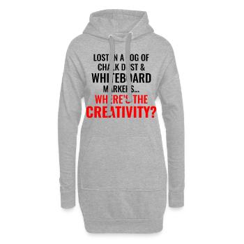 Travail Mèmes Bureau-Humour Lieu De Travail Drôle - Sweat-shirt à capuche long Femme - gris chiné - Devant