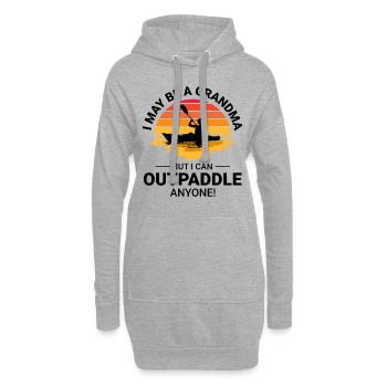 kayak Gradma Kayak Canoë Kayak Drôle - Sweat-shirt à capuche long Femme - gris chiné - Devant