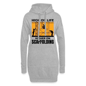 Scaffolder Scaffold Builder Scaffolding Platform - Hoodie Dress - heather grey - Front