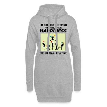 Pom-pom girl Cheerleading Girl Cheering Cheer Squad - Sweat-shirt à capuche long Femme - gris chiné - Devant