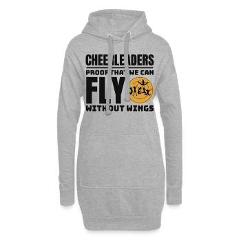 Pom-pom girl Cheerleading Girl Cheering Cheer Squad - Sweat-shirt à capuche long Femme - gris chiné - Devant