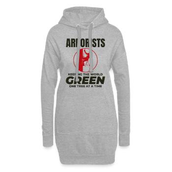 Arboriste Arboriste Chirurgien Grimpeur Grimpeur Tondeuse - Sweat-shirt à capuche long Femme - gris chiné - Devant