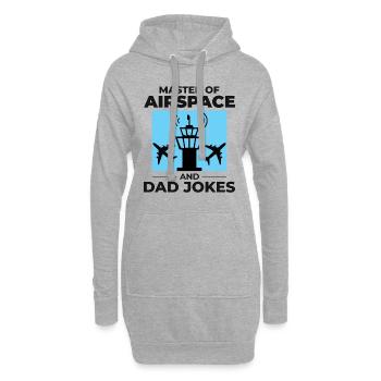 Contrôleur de la circulation aérienne Papa ATC Aviation Humour - Sweat-shirt à capuche long Femme - gris chiné - Devant