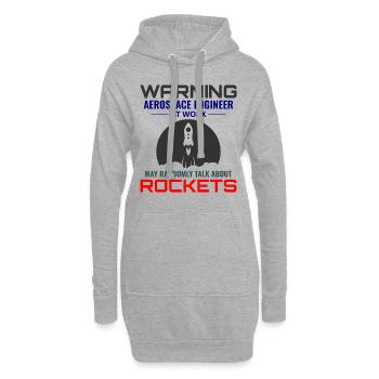 Luft- und Raumfahrtingenieur Raumfahrtraketenwissenschaftler - Hoodie-Kleid - Grau meliert - Vorne