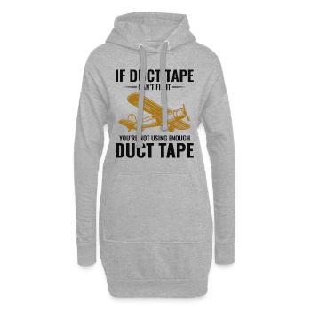 Flugzeugmechaniker Luftfahrtwartung Klebeband - Hoodie-Kleid - Grau meliert - Vorne