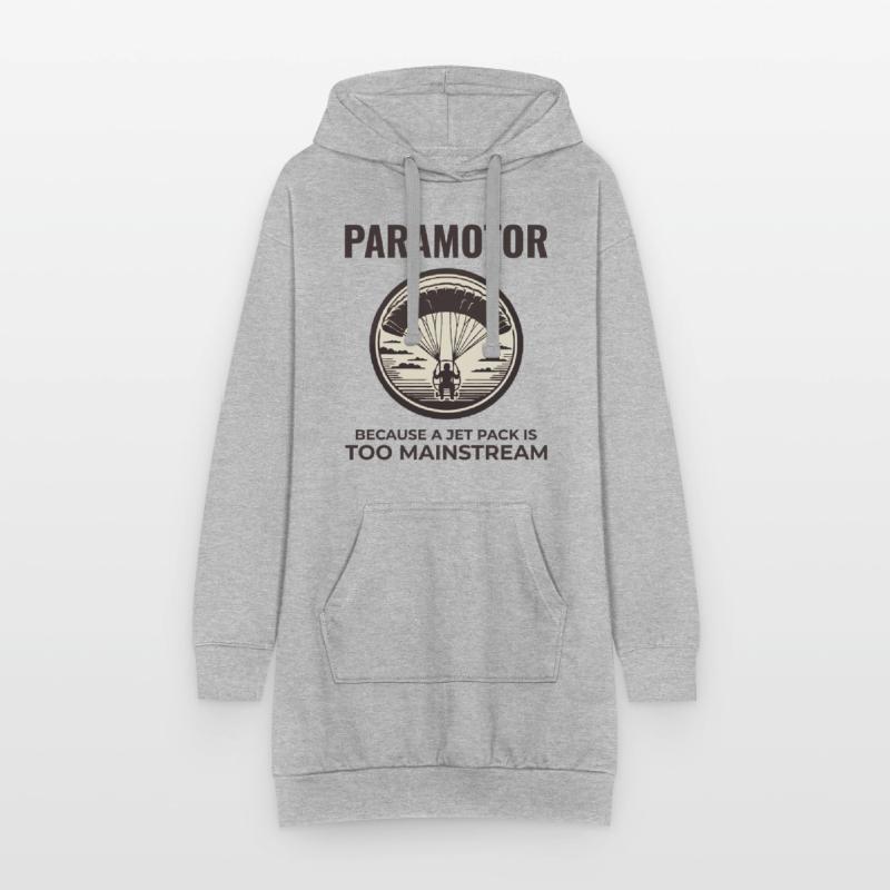 Paramotor Pilot Paramotoring Powered Paraglider Hoodie Dress